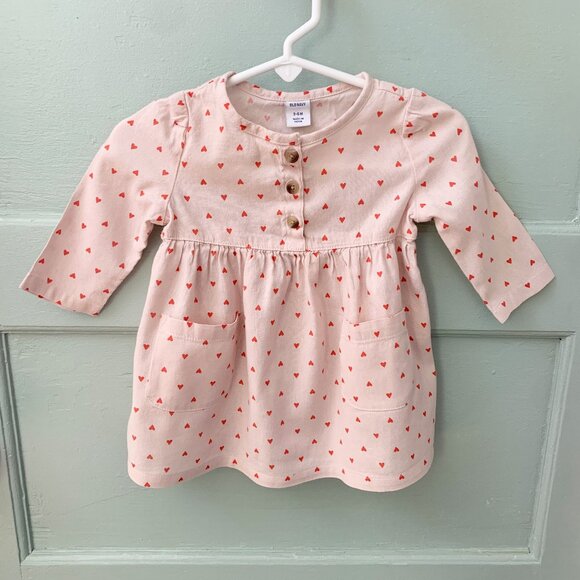 Old Navy Dress • Hearts • 3-6 Months - Picture 1 of 2